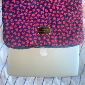 Marc by Marc Jacobs red heart laptop sleeve